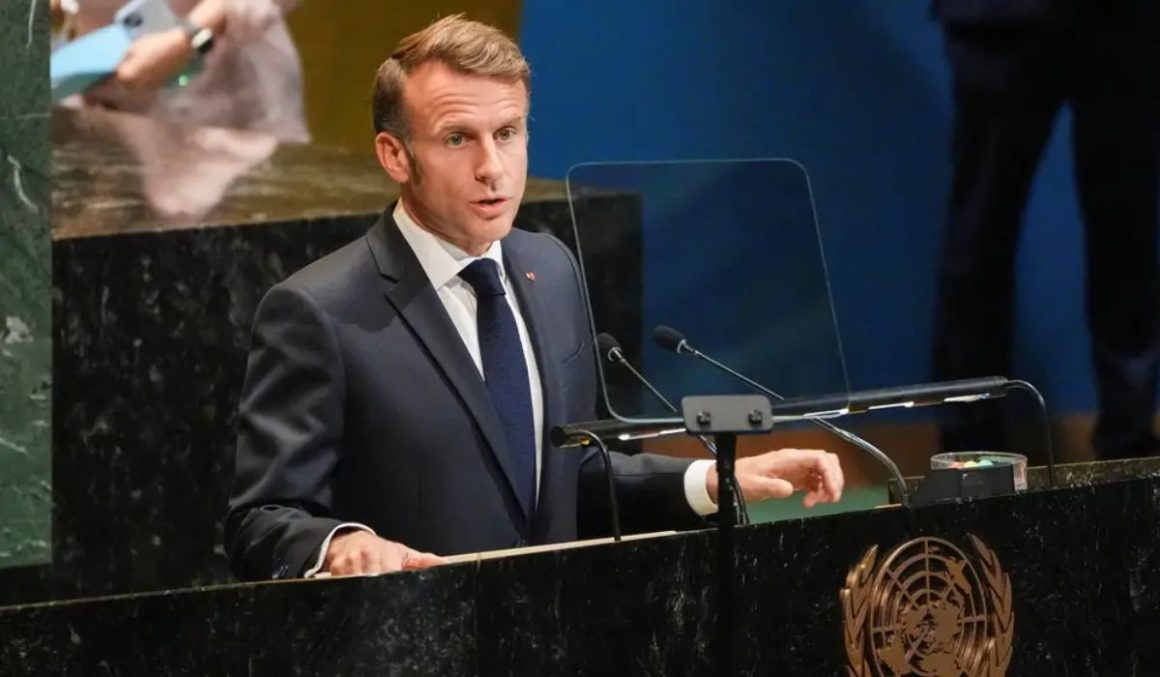 Macron anuncia reconhecimento oficial do Estado da Palestina pela França