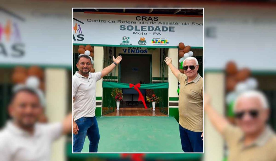 Prefeito de Moju, Rubens Teixeira, inaugura CRAS na Vila Soledade