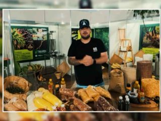 Stand da Prefeitura de Tailândia reúne mostras da produção agrícola e da piscicultura na EXPOTAI 2025