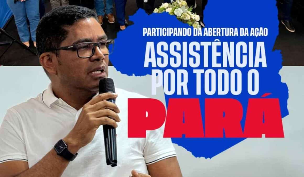 Prefeito Artemes Oliveira na abertura da ação Assistência por Todo o Pará: "cuidar das pessoas é a nossa prioridade"