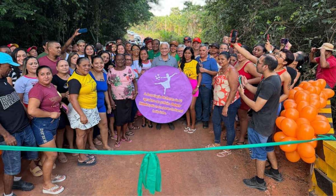 Prefeito Rubens Teixeira entrega ponte reformada no Distrito Nova Vida, em Moju