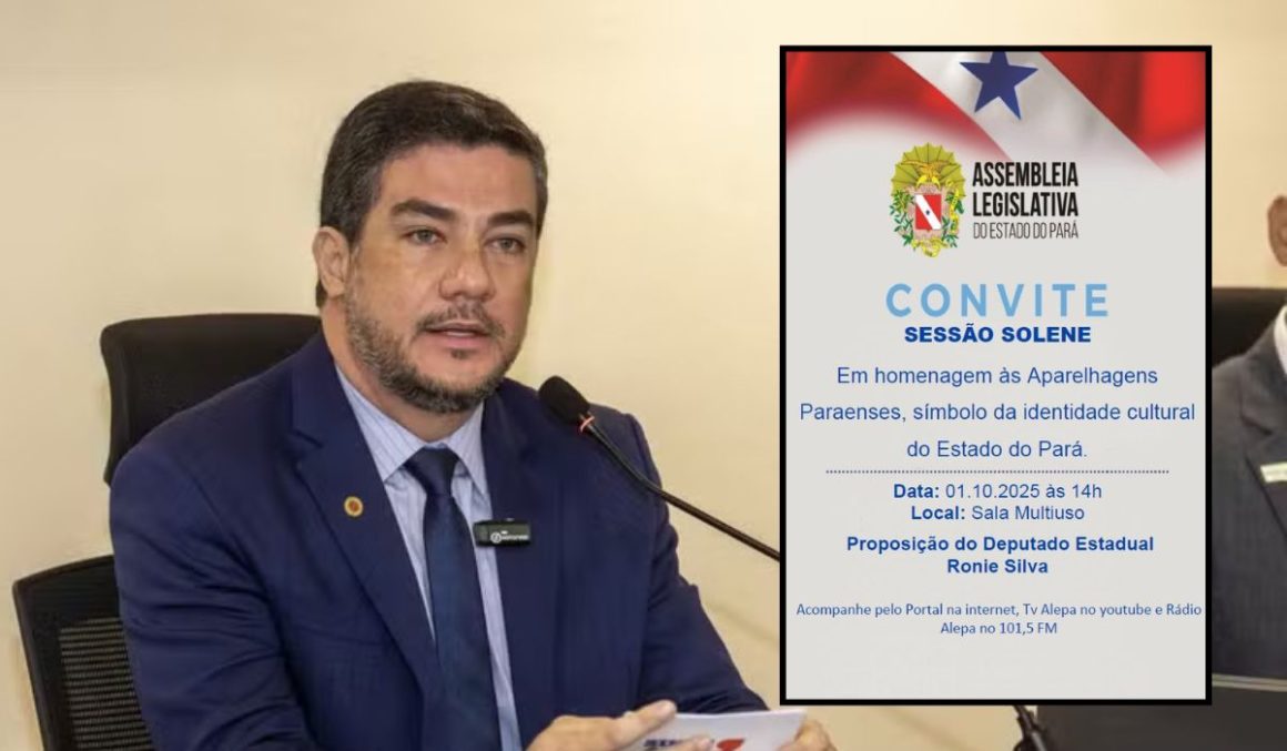 Deputado Ronie Silva propõe sessão solene para celebrar Aparelhagens Paraenses