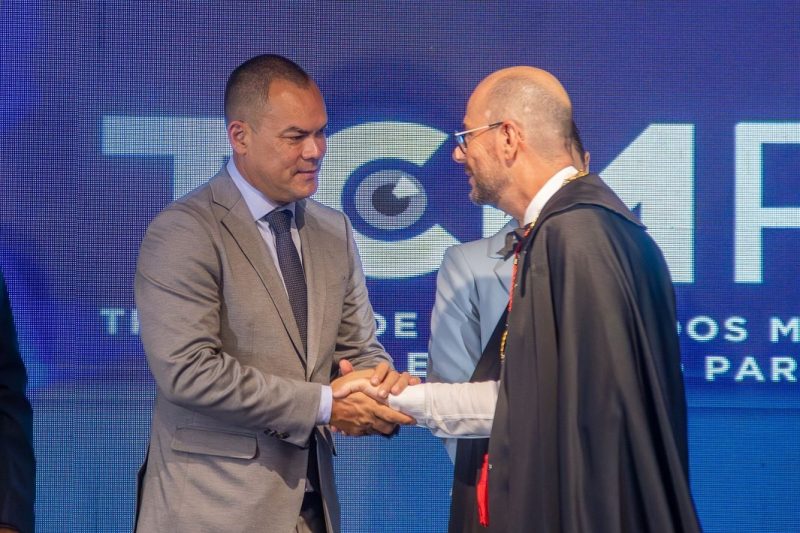 Deputado Lu Ogawa em evento do TCMPA: "um momento de avanço, modernização e valorização"