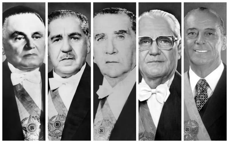 Presidentes Militares na Ditadura Militar no Brasil (1964-1985)