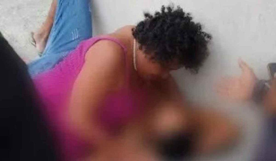 IMAGENS FORTES: Mulher ceifa a vida do marido após ser agredida e depois chora