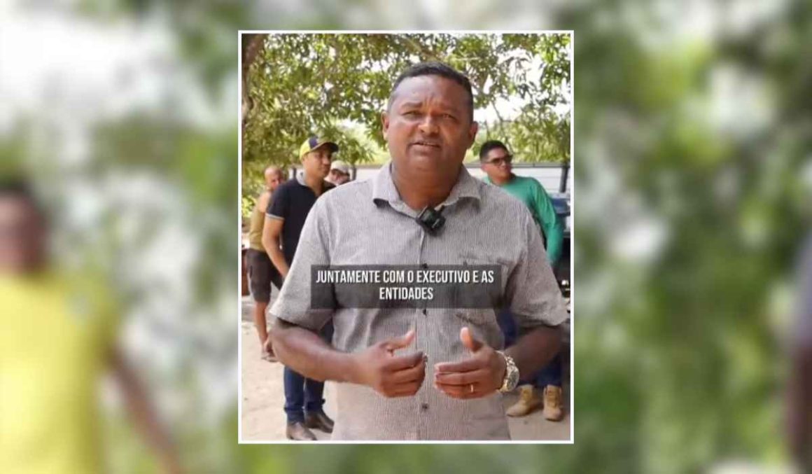 Vereador Railton Silva realiza a entrega de material para viveiro de mudas na comunidade São Pedro
