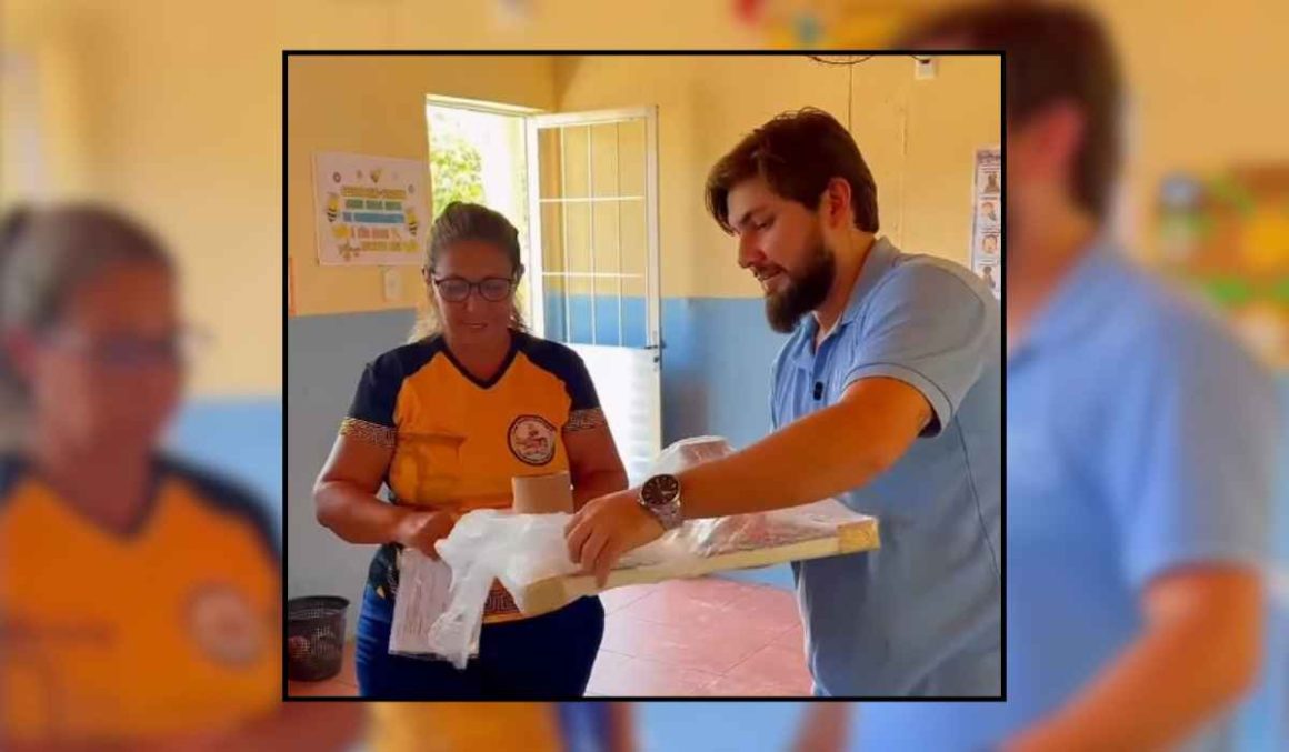 Vereador Dr. Juan Monteiro fortalece educação infantil em Salvaterra com entrega de materiais