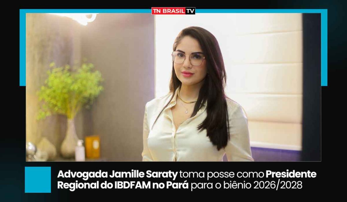 Advogada Jamille Saraty toma posse como Presidente Regional do IBDFAM no Pará para o biênio 2026/2028 Advogada Jamille Saraty toma posse como Presidente Regional do IBDFAM no Pará para o biênio 2026/2028