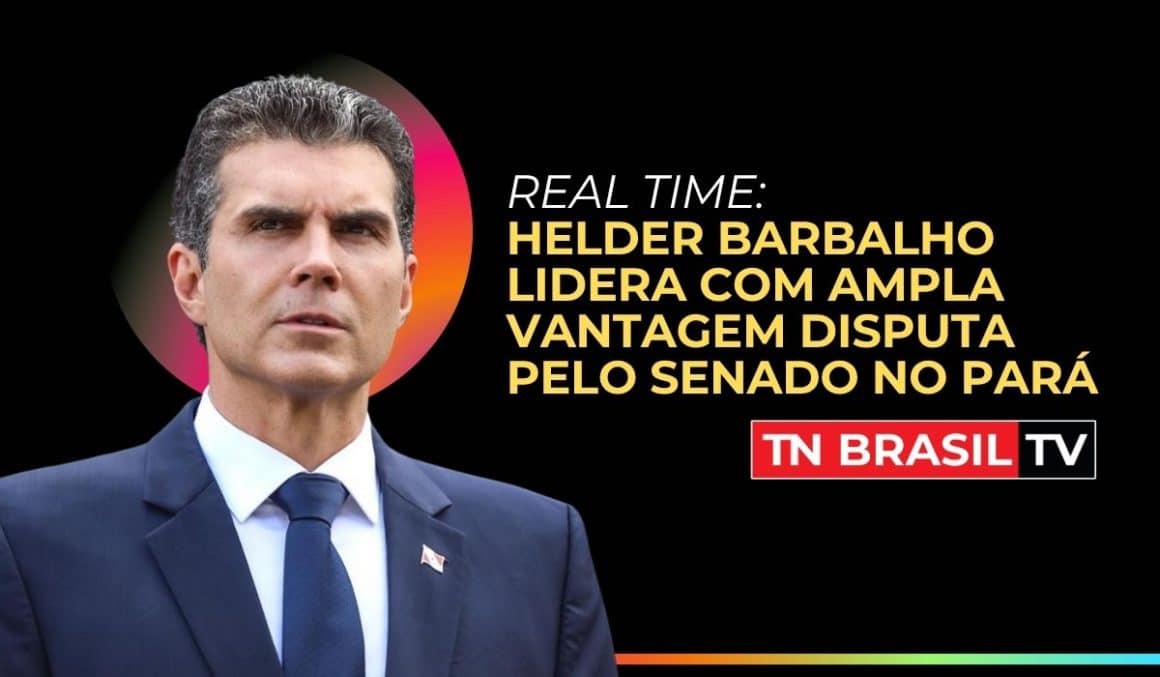 Real Time: Helder Barbalho lidera com ampla vantagem disputa pelo Senado no Pará