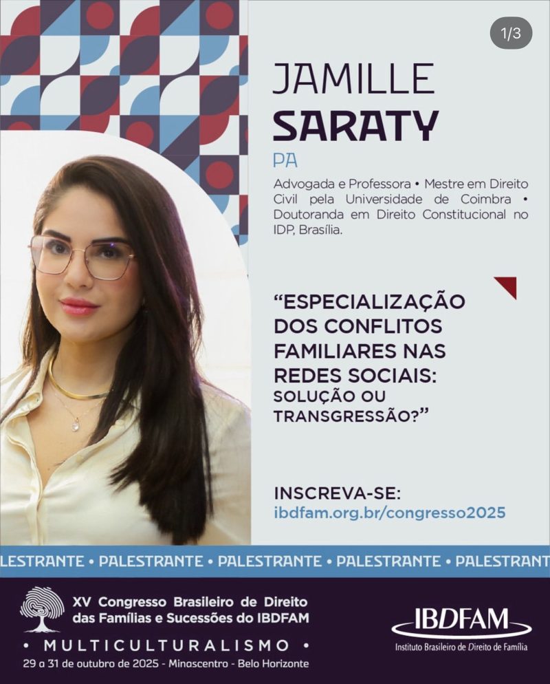 Advogada Jamille Saraty toma posse como Presidente Regional do IBDFAM no Pará para o biênio 2026/2028