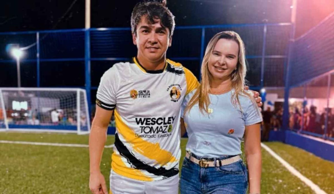 Deputado Wescley Tomaz entrega praça esportiva no distrito de Jardim do Ouro, em Itaituba
