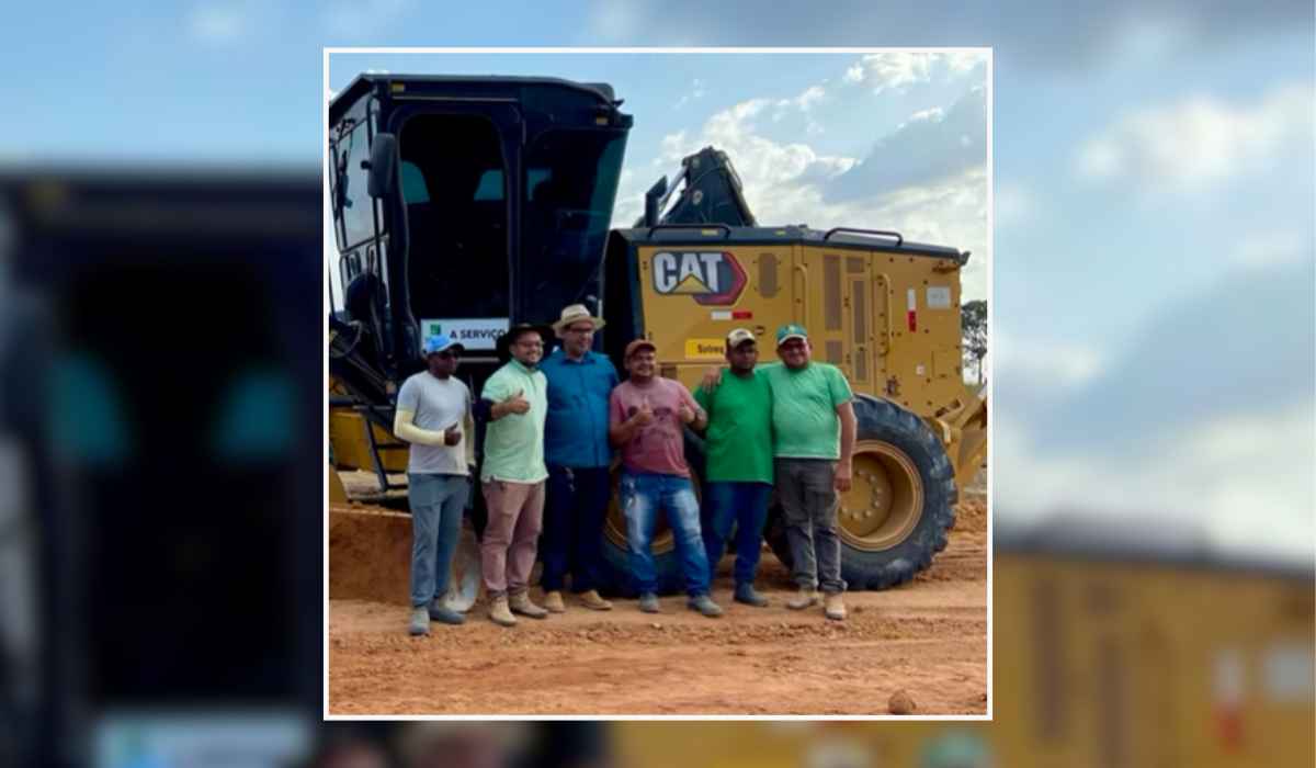 Vereador Miltinho Boiadeiro acompanha de perto obras na Vicinal Seis, em Tailândia