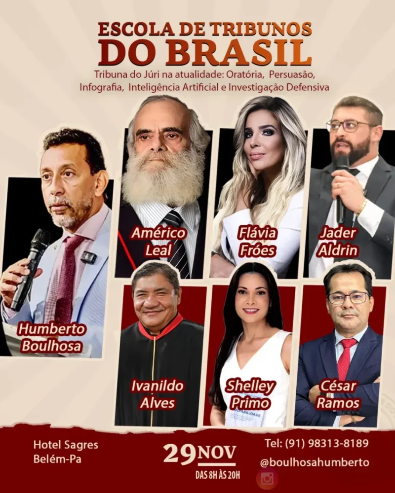 Escola de Tribunos do Brasil promove mentoria sobre “Tribuna do Júri na atualidade", em Belém