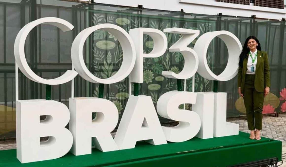 Deputada Diana Belo na abertura da COP30: "compromisso com a proteção da nossa floresta, a valorização de quem vive dela"