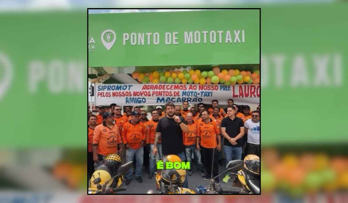 Gestão de Lauro Hoffmann (MDB) entrega novos pontos de mototáxi em Tailândia