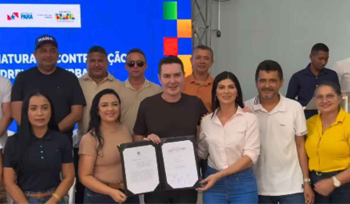 Diana Belo acompanha assinatura da maior obra de drenagem de Nova Esperança do Piriá