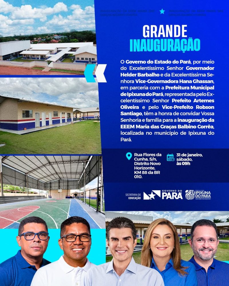 Novo Horizonte receberá escola estadual de ensino médio em Ipixuna do Pará