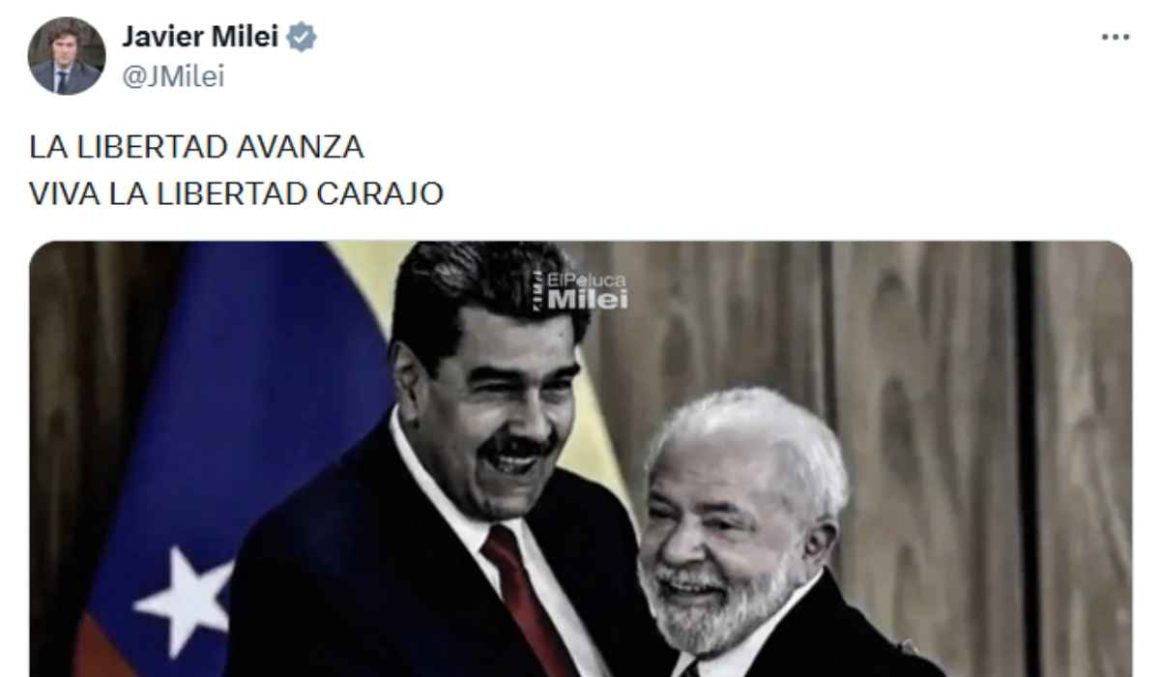 Milei associa Lula a Maduro para festejar invasão americana