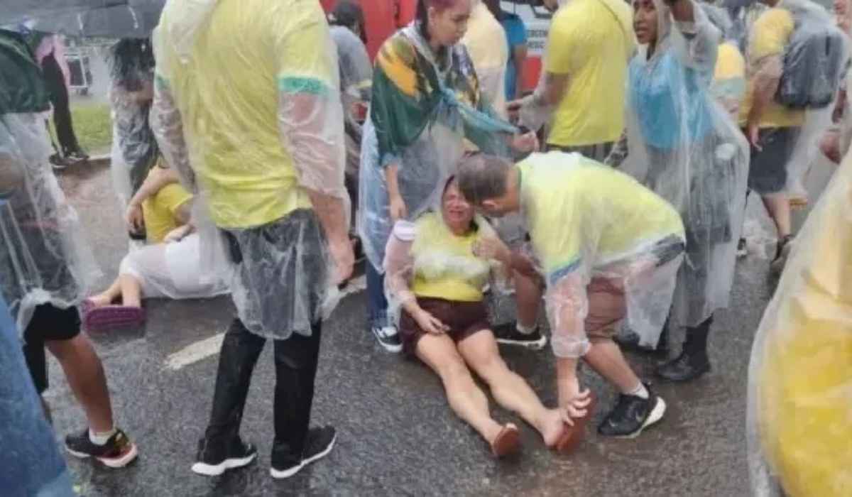 ‘Não me arrependo’, diz mulher atingida por raio em mobilização de Nikolas