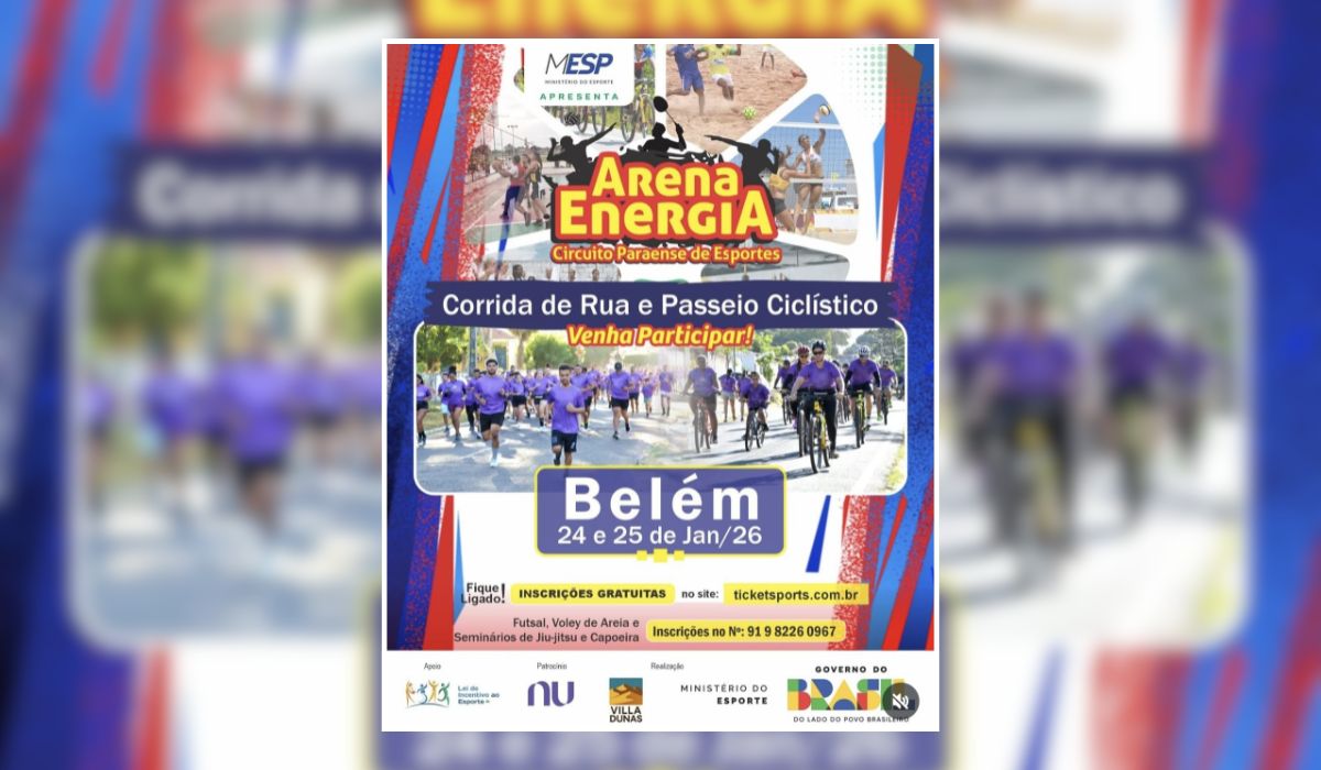 Arena Energia chega a Belém: capital paraense sedia a grande final do circuito esportivo que agitou o Estado