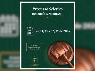 As inscrições para novos membros da Liga Acadêmica Jurídica Elo Penal – LAJEP estão abertas