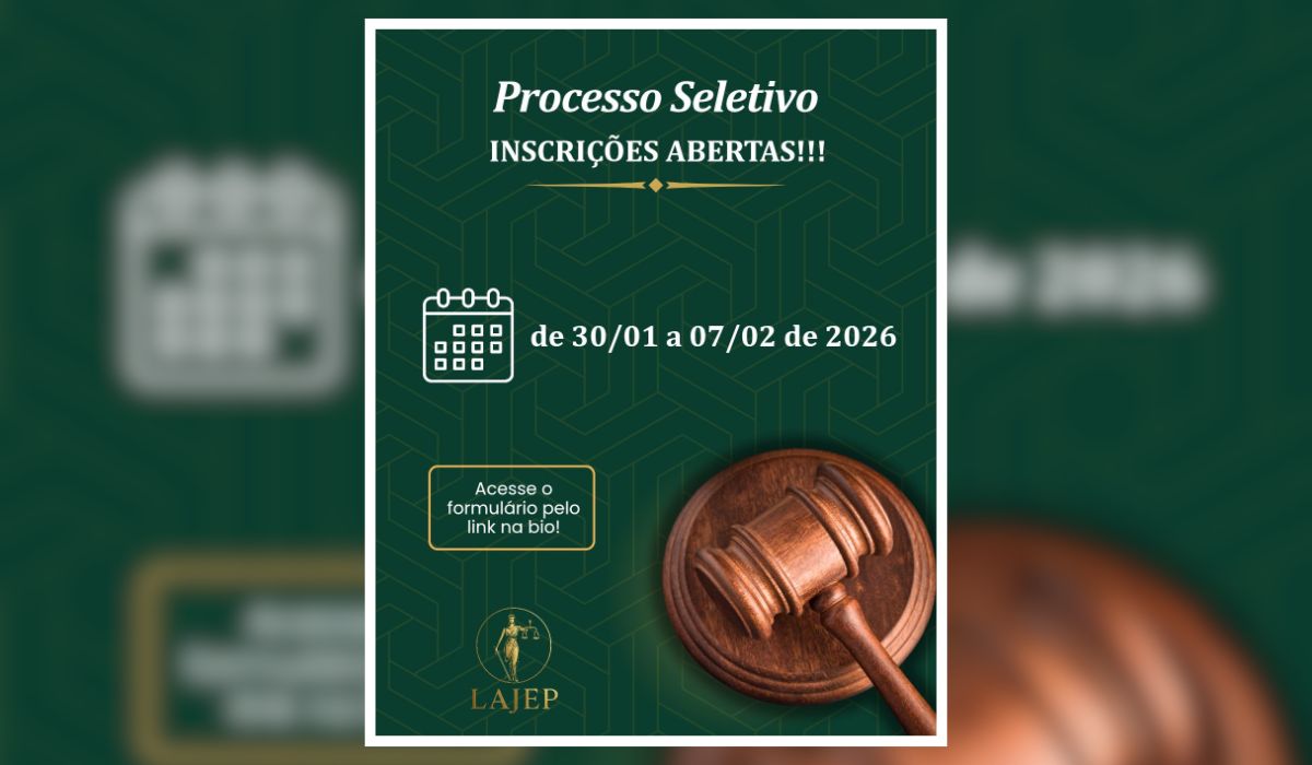 As inscrições para novos membros da Liga Acadêmica Jurídica Elo Penal – LAJEP estão abertas