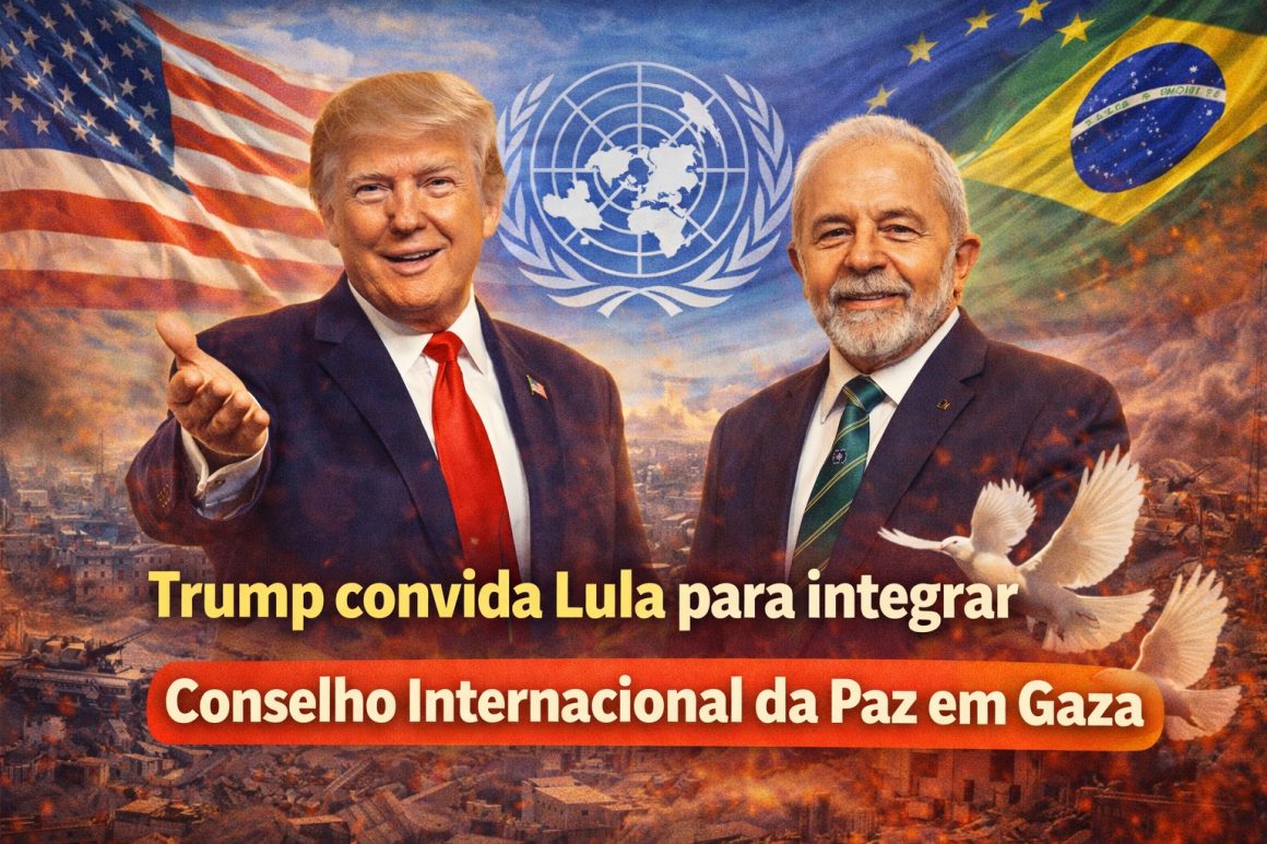 Trump convida Lula para integrar Conselho Internacional da Paz em Gaza