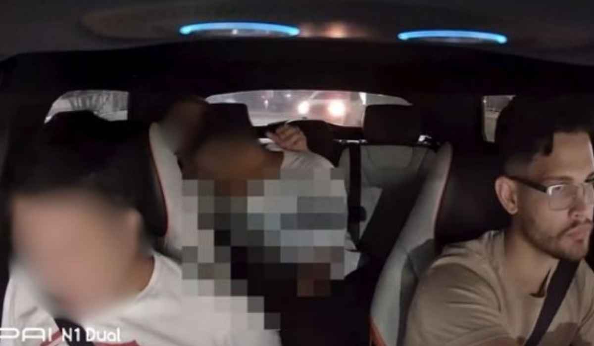 VÍDEO: Motorista por aplicativo é agredido após expulsar passageiros do carro por prática de ato sexual
