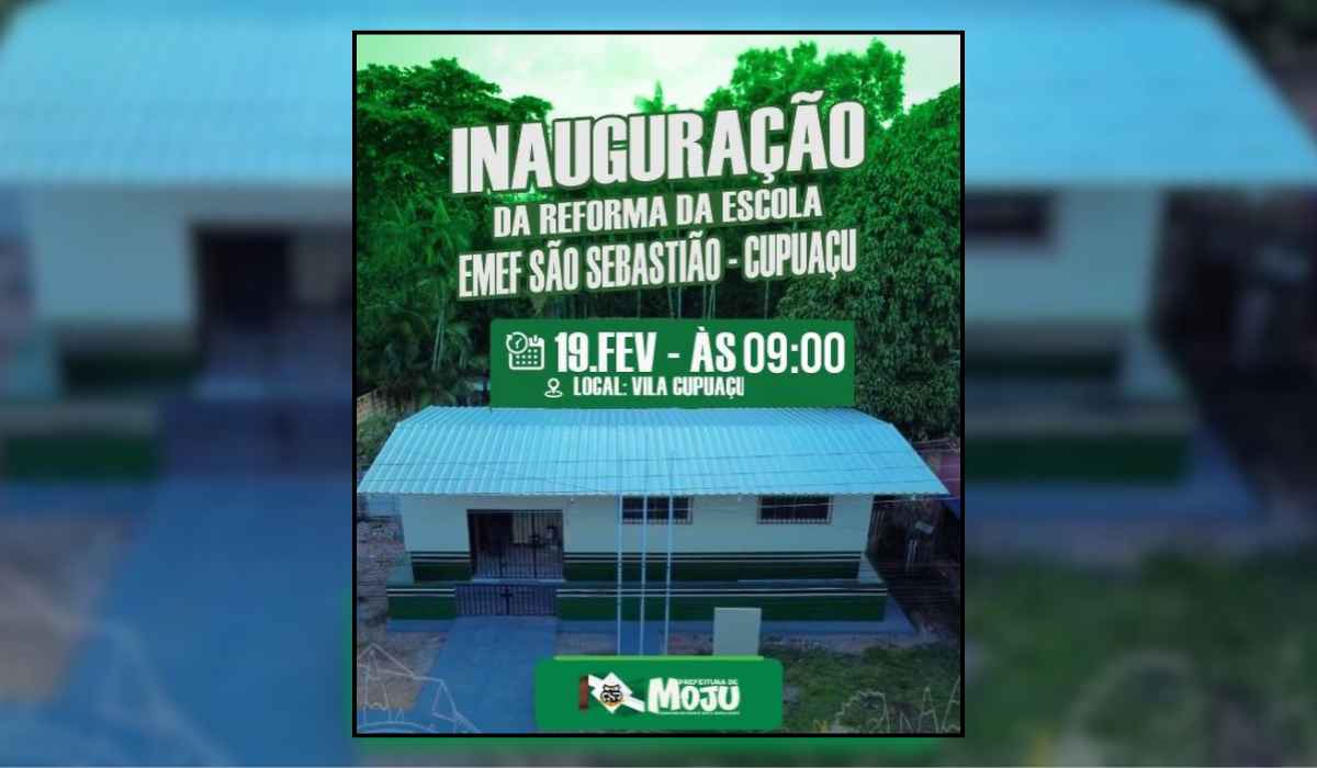 Educação em Foco | Moju: Vila Cupuaçu receberá escola reformada