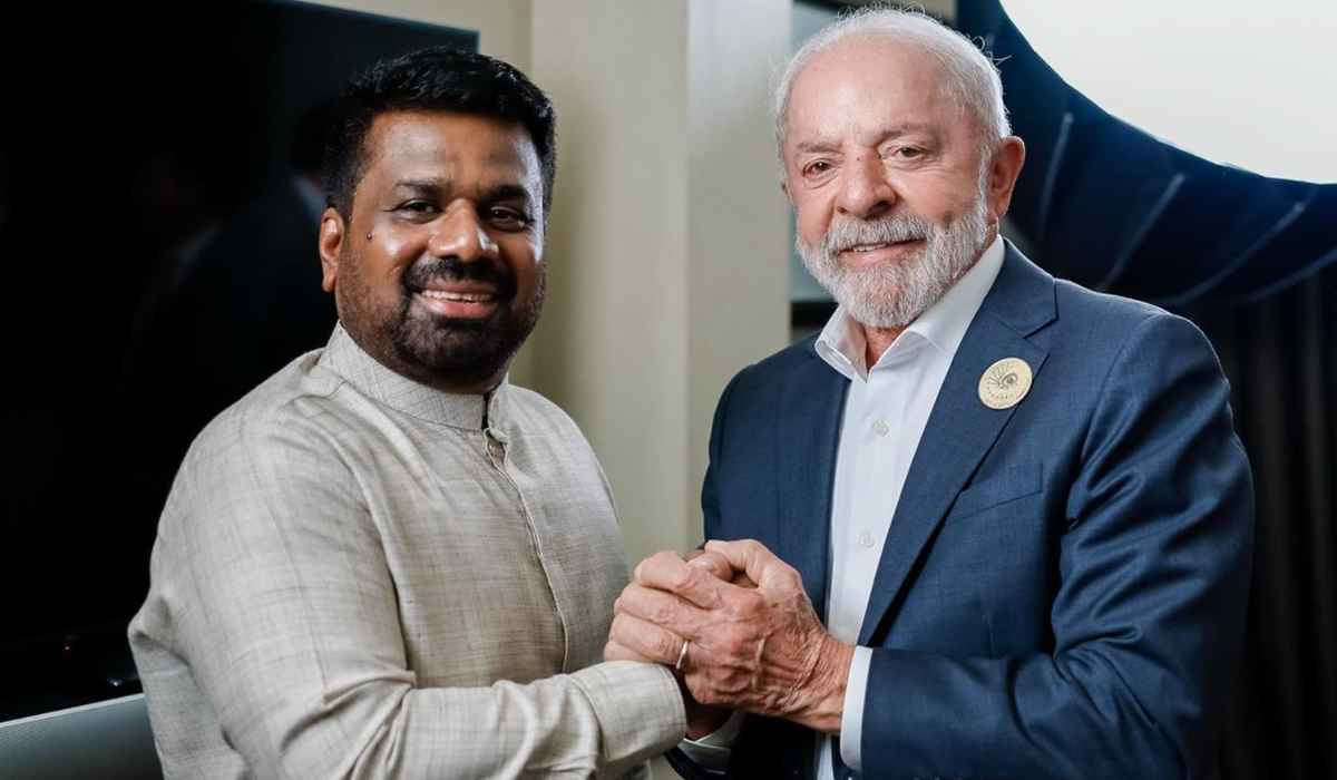 Lula e presidente do Sri Lanka discutem cooperação econômica na Índia