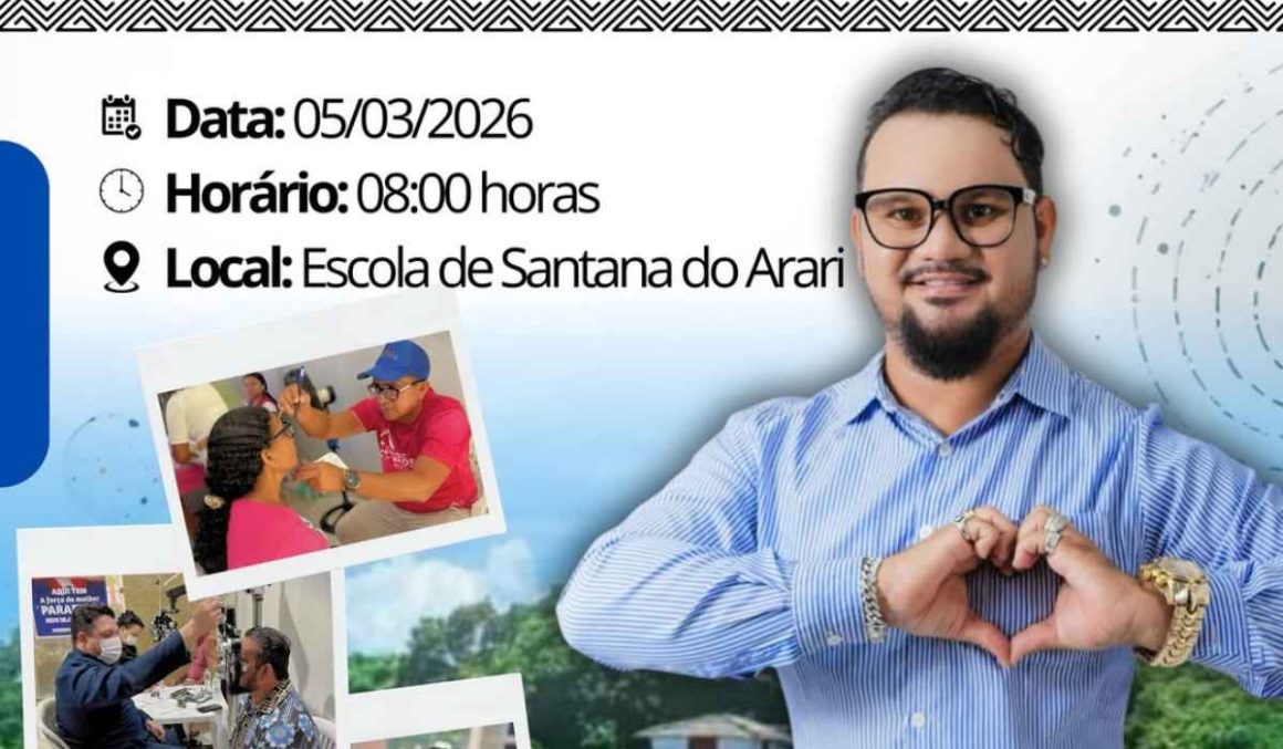 Professor Wagner Pereira promoverá ação com consultas e óculos gratuitos em Santana do Arari
