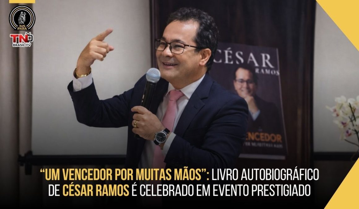 “Um Vencedor por Muitas Mãos”: Livro autobiográfico de César Ramos é celebrado em evento prestigiado