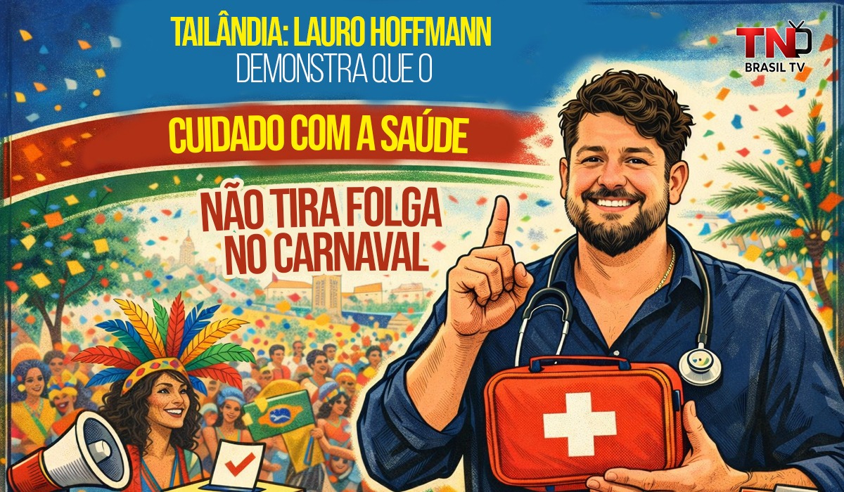 Tailândia: Lauro Hoffmann demonstra que o cuidado com a saúde não tira folga no Carnaval