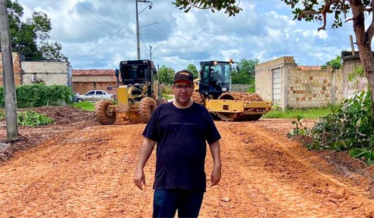 Em Tailândia, vereador Miltinho Boiadeiro vistoria melhorias na infraestrutura do bairro Bela Vista