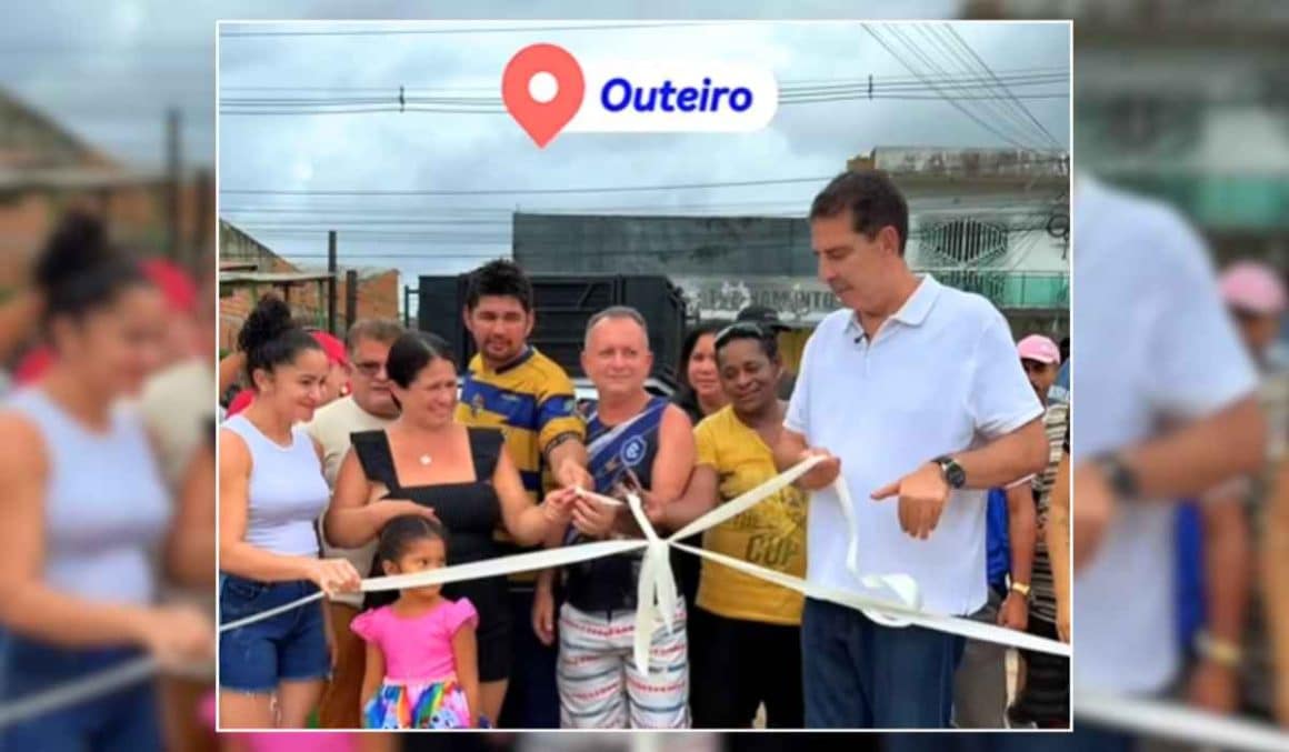 Compromisso cumprido: Zeca Pirão entrega obra de pavimentação em Outeiro