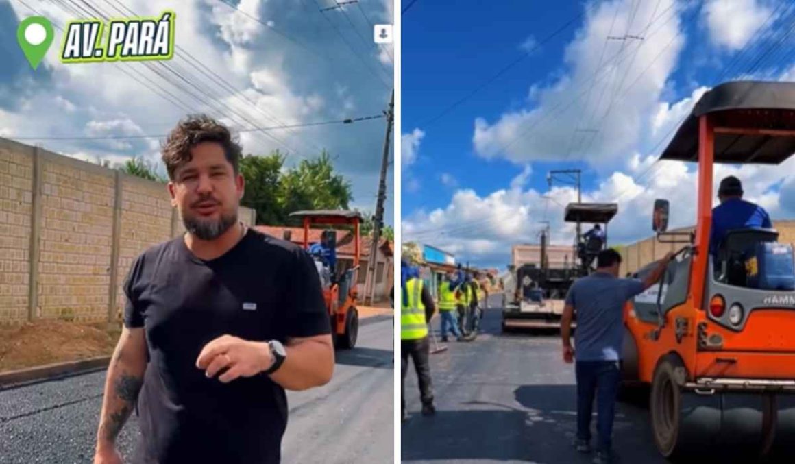 Prefeitura de Tailândia inicia recapeamento asfáltico na Avenida Pará