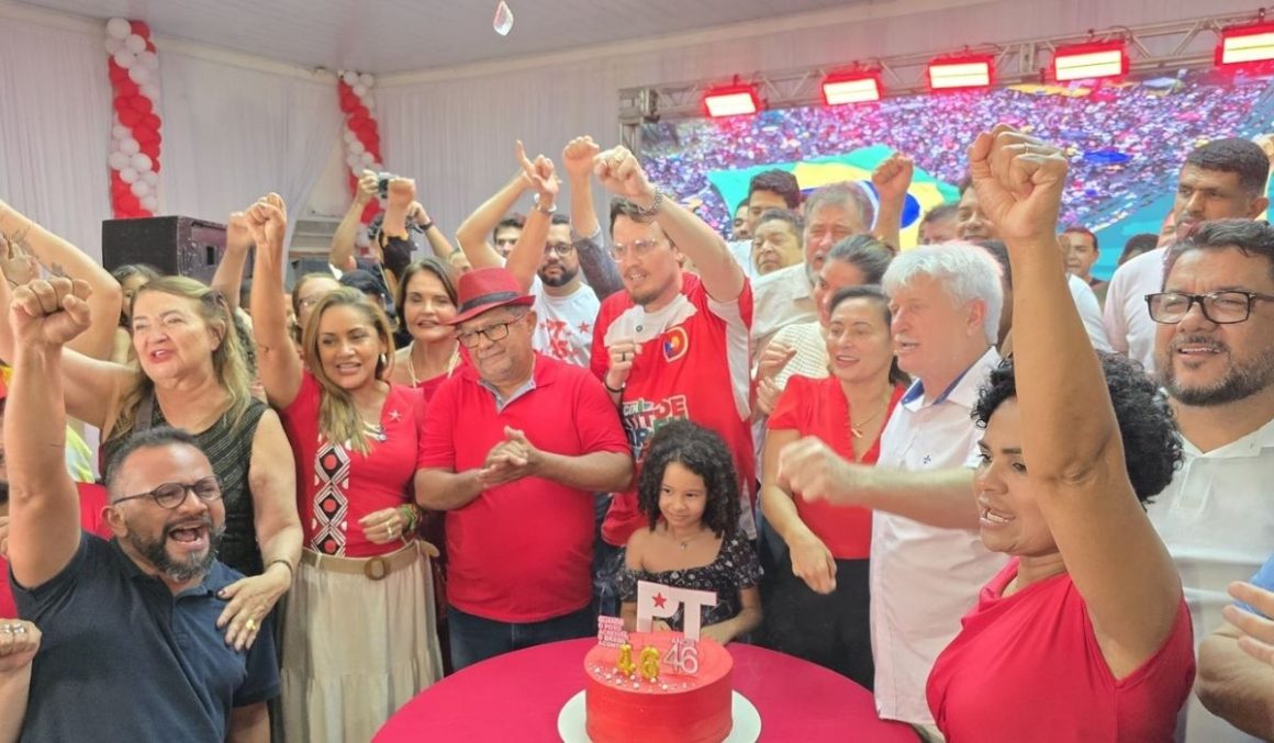 Partido dos trabalhadores no Pará celebra 46 anos com grande festa realizada em Marabá.