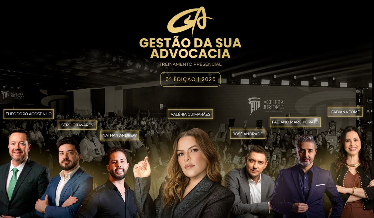 02 dias de treinamento intenso sobre gestão, marketing e vendas para a advocacia, evento da maior escola de negócios jurídicos do Brasil