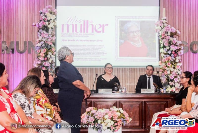 Salinópolis: Vereador Argeo Corrêa valoriza protagonismo feminino e liderança política em sessão especial