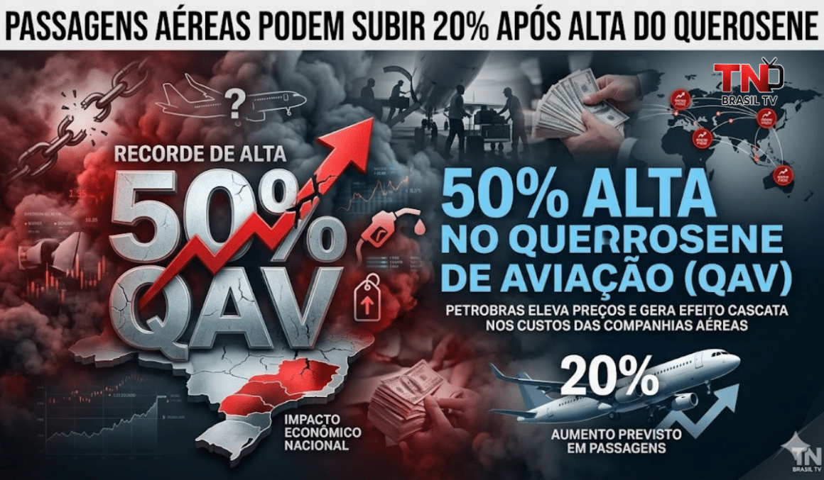 Passagens aéreas podem subir 20% após Petrobras elevar preço do querosene em 50% Passagens aéreas podem subir 20% após Petrobras elevar preço do querosene em 50%