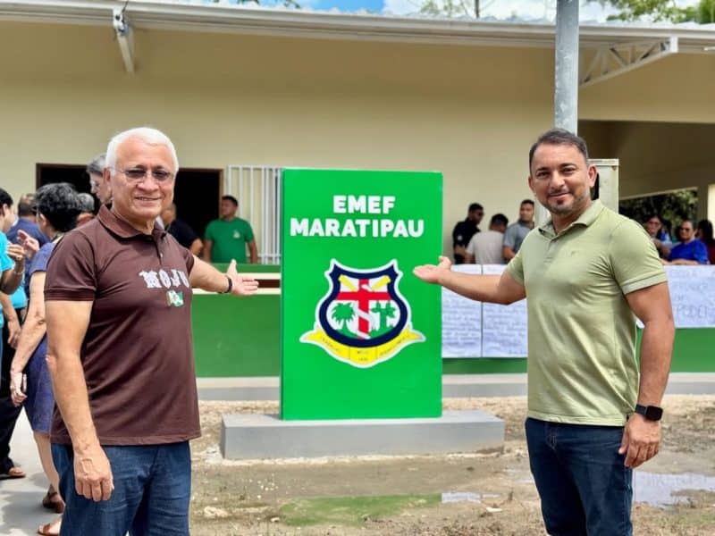 MOJU | Prefeito Rubens Teixeira entrega escola reformada na PA-252