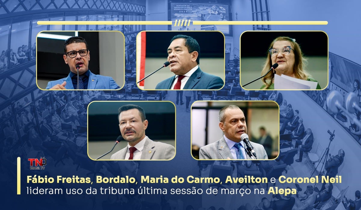 Fábio Freitas, Bordalo, Maria do Carmo, Aveilton e Coronel Neil lideram uso da tribuna última sessão de março na Alepa
