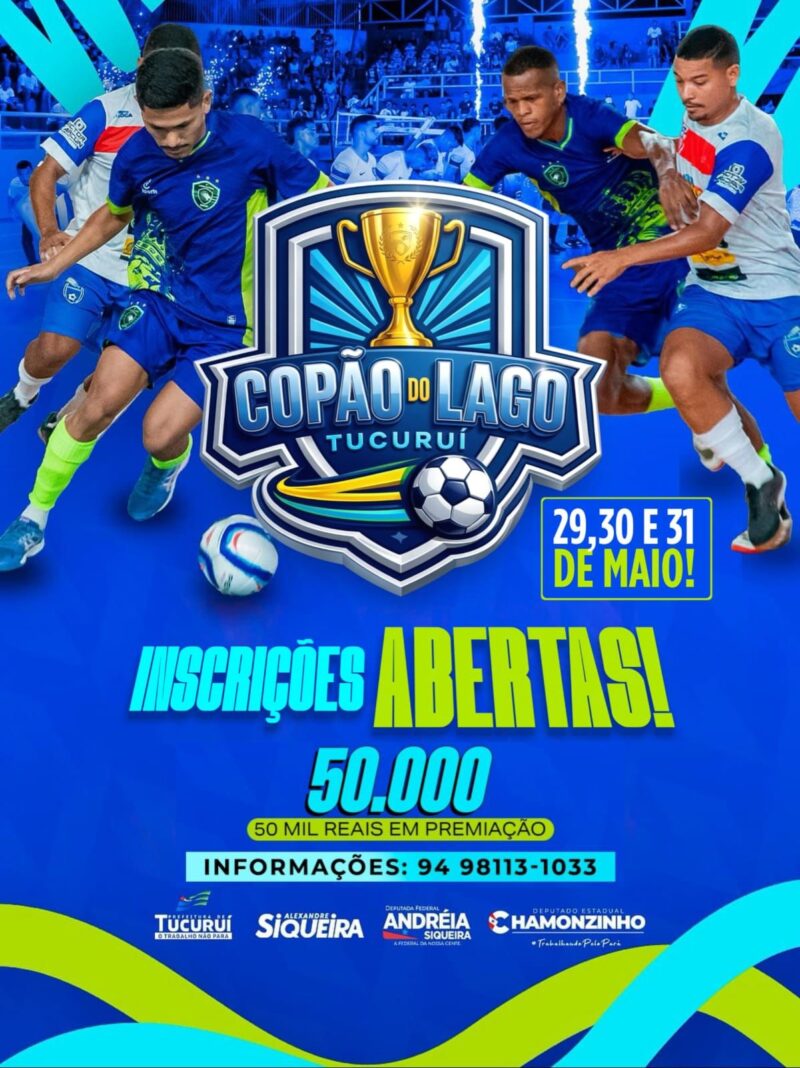 2ª edição do Copão do Lago de Futsal: prefeito Alexandre Siqueira e o secretário Mateus Arrais impulsionam o esporte em Tucuruí