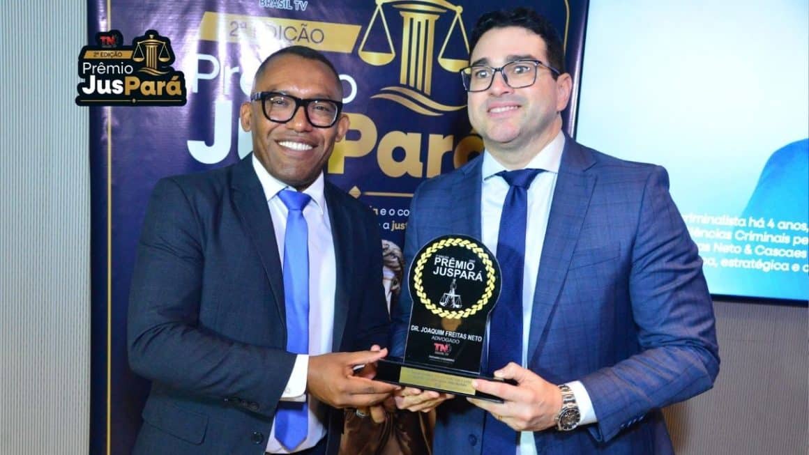 Advogado criminalista Joaquim Freitas Neto é destaque no Prêmio JusPará 2026 Advogado criminalista Joaquim Freitas Neto é destaque no Prêmio JusPará 2026