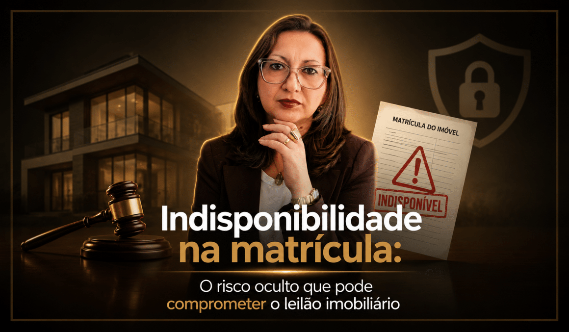 Indisponibilidade na matrícula: O risco oculto que pode comprometer o leilão imobiliário Indisponibilidade na matrícula: O risco oculto que pode comprometer o leilão imobiliário