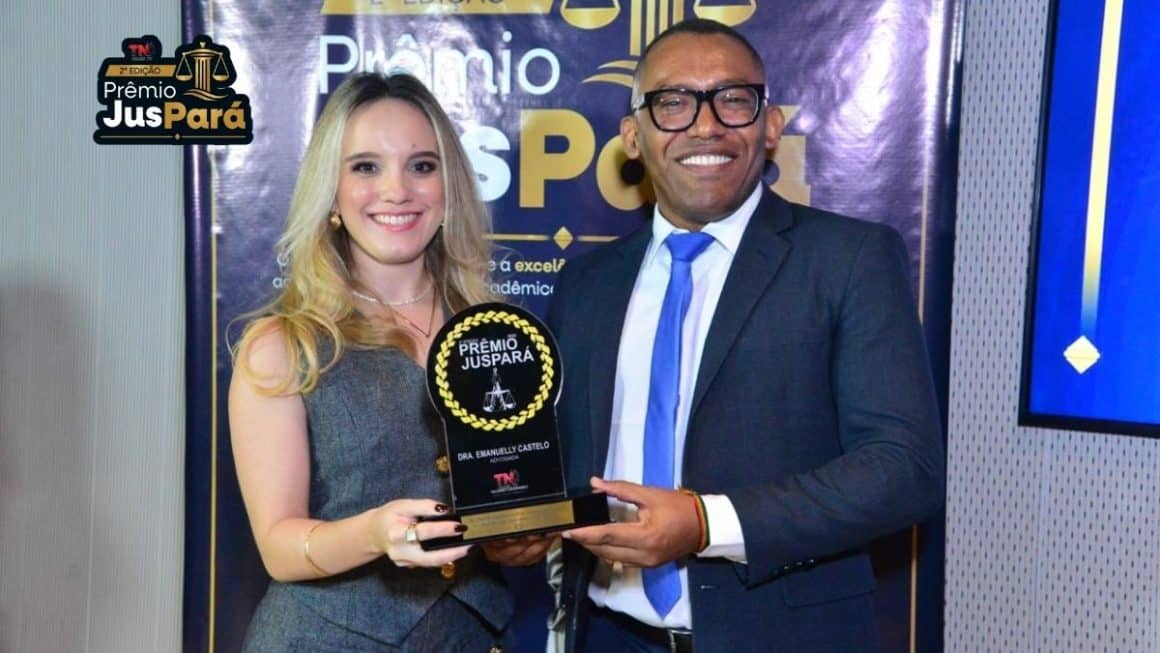 Referência na advocacia cível, Emanuelly Castelo recebe Prêmio JusPará 2026 Referência na advocacia cível, Emanuelly Castelo recebe Prêmio JusPará 2026