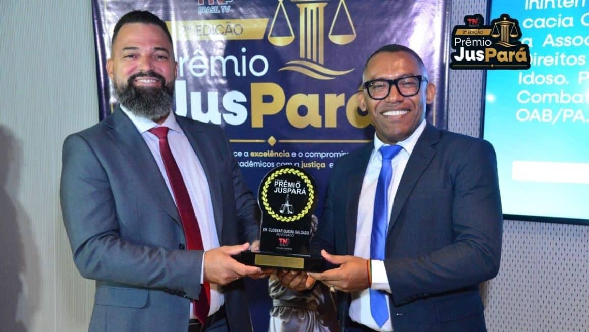 Referência na advocacia criminal, Closmar Guidini Salgado recebe homenagem no Prêmio JusPará Referência na advocacia criminal, Closmar Guidini Salgado recebe homenagem no Prêmio JusPará