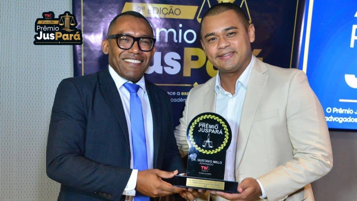 Referência na advocacia criminal, Dr. Gustavo Melo recebe homenagem no Prêmio JusPará Referência na advocacia criminal, Dr. Gustavo Melo recebe homenagem no Prêmio JusPará