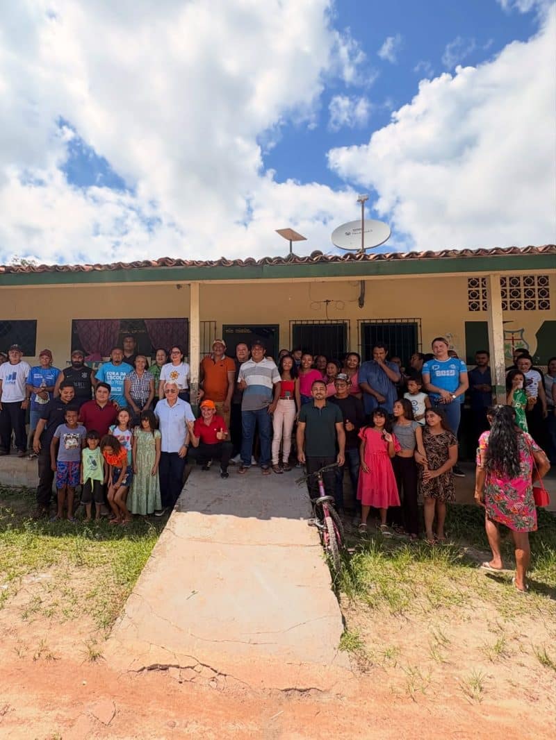 Moju: Rubens Teixeira assina Ordem de Serviço para reforma da Escola Beira Rio, no Beiradão