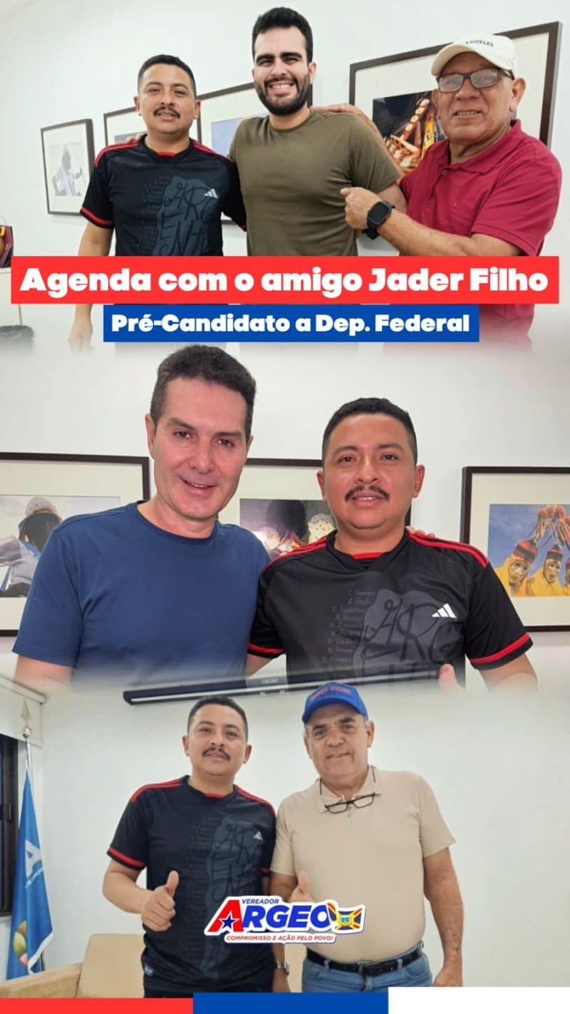 Argeo Corrêa reitera apoio a Jader Filho e destaca compromisso com Salinópolis